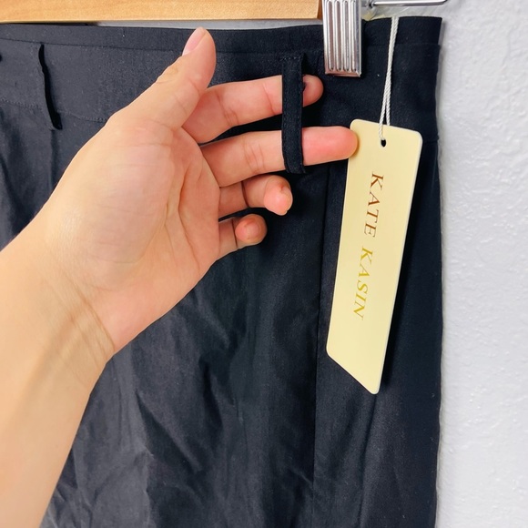 Kate Kasin Bodycon Fitted Black High Waisted Pencil Professional Skirt - Picture 5 of 9